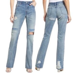 NWT Frame The Low Bootcut Jeans spears wash 26 distressed